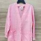 White Cross Pink Womens Women Size Small Scrub Top