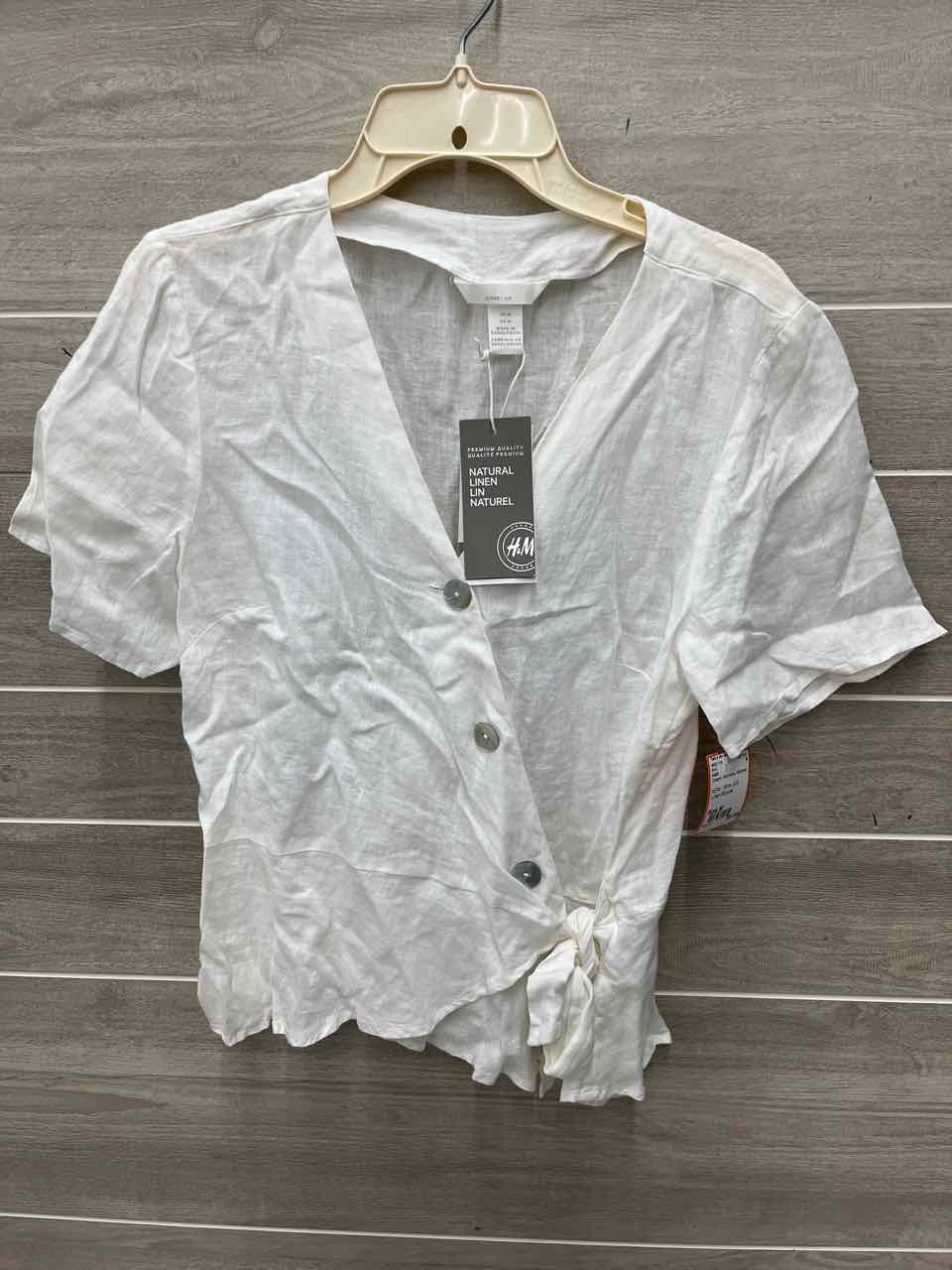 H&M Size M Cream Womens Shirt