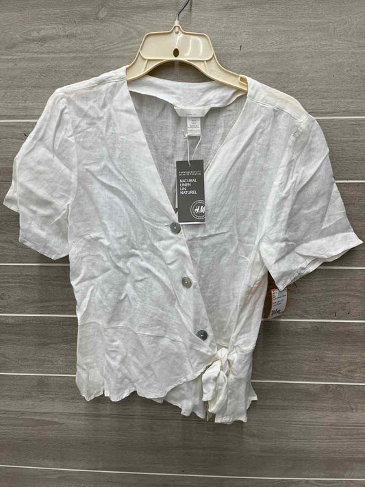 H&M Size M Cream Womens Shirt