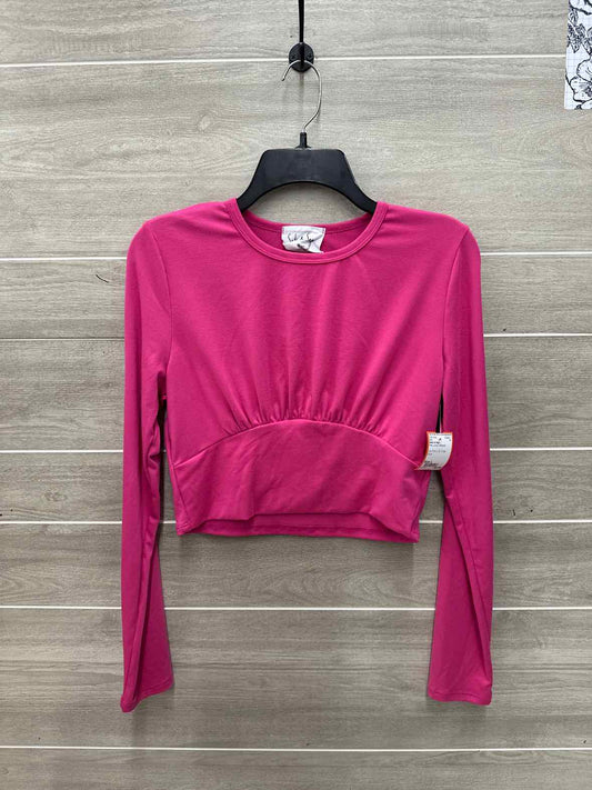 Sadie & Sage Size L Pink Junior Shirt