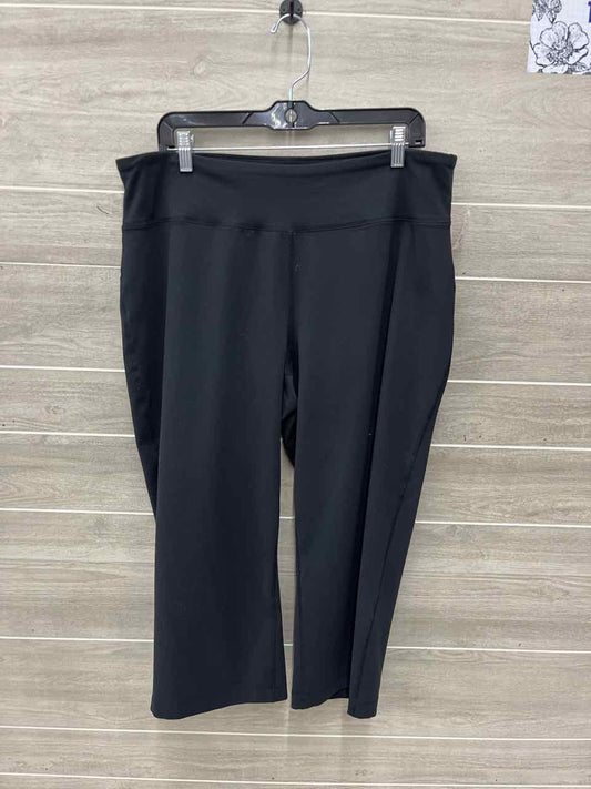 Lands End Size 16/18 Black Plus Pants