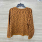 Time & Tru Size M Brown Womens Sweatshirt