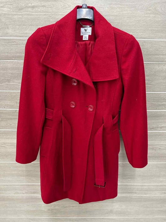 Worthington Red Womens Women Size Small Jacket (Outdoor)