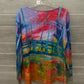 Leoma Lovegrove Multi-Color Womens Size M Shirt
