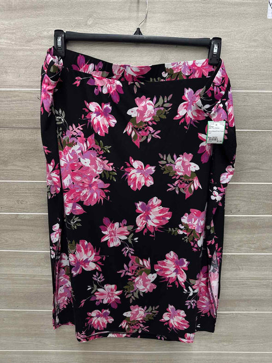 Roamans Size 30/32 Black Plus Skirt