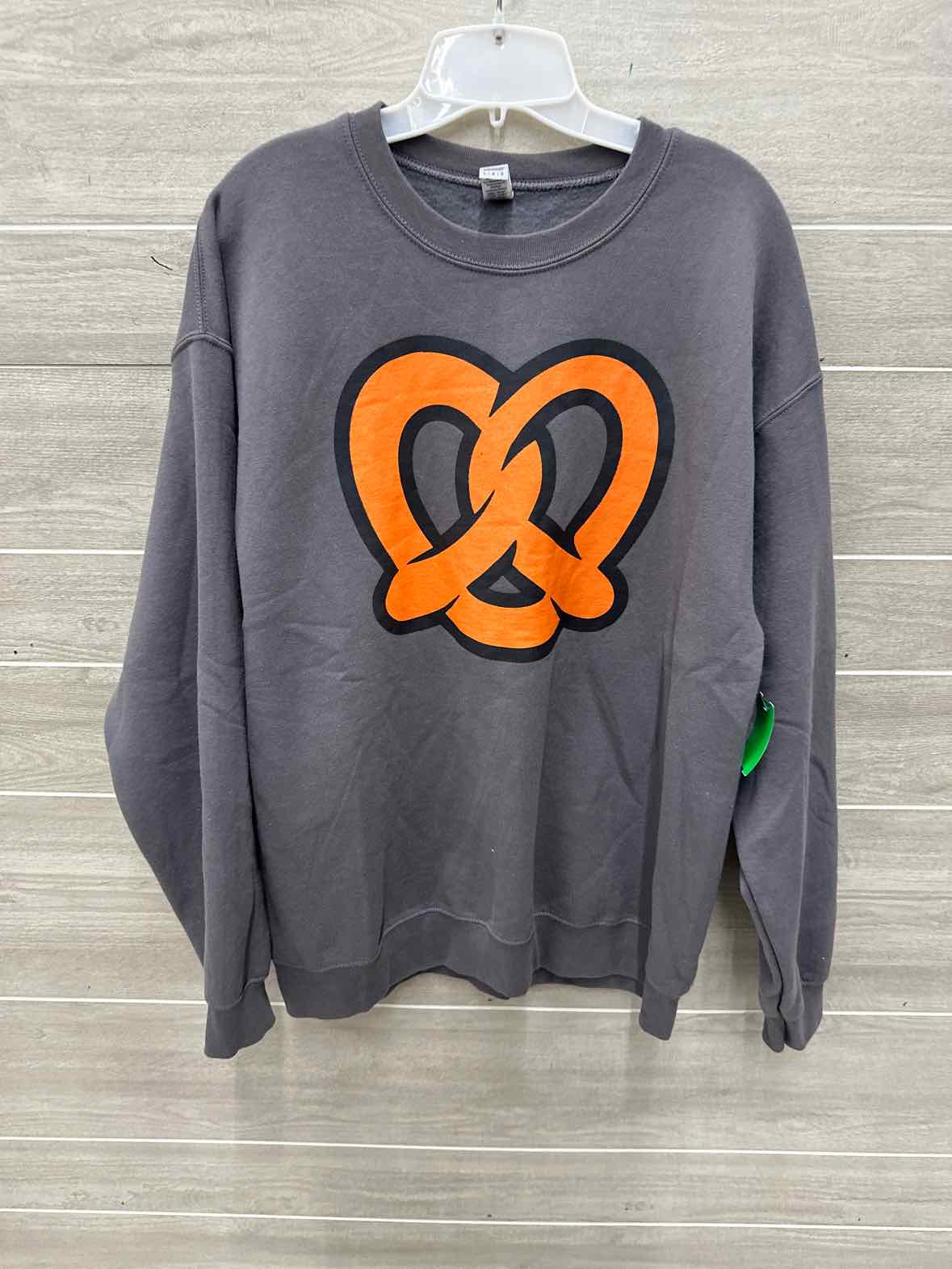 Gilden Size L Gray Womens Sweatshirt