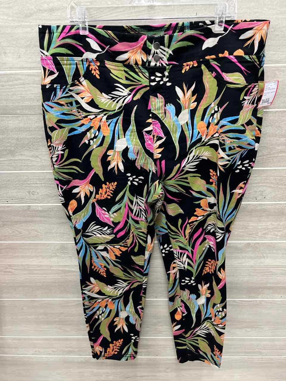 Terra & Sky Size 16/18 Black Womens Pants