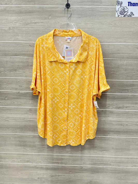 Lularoe Yellow Womens Women Size 3X Shirt