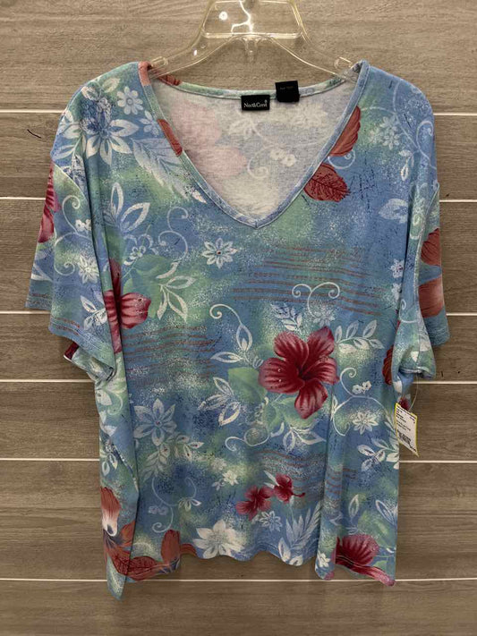 Northcrest Blue Womens Size 26/28W Shirt