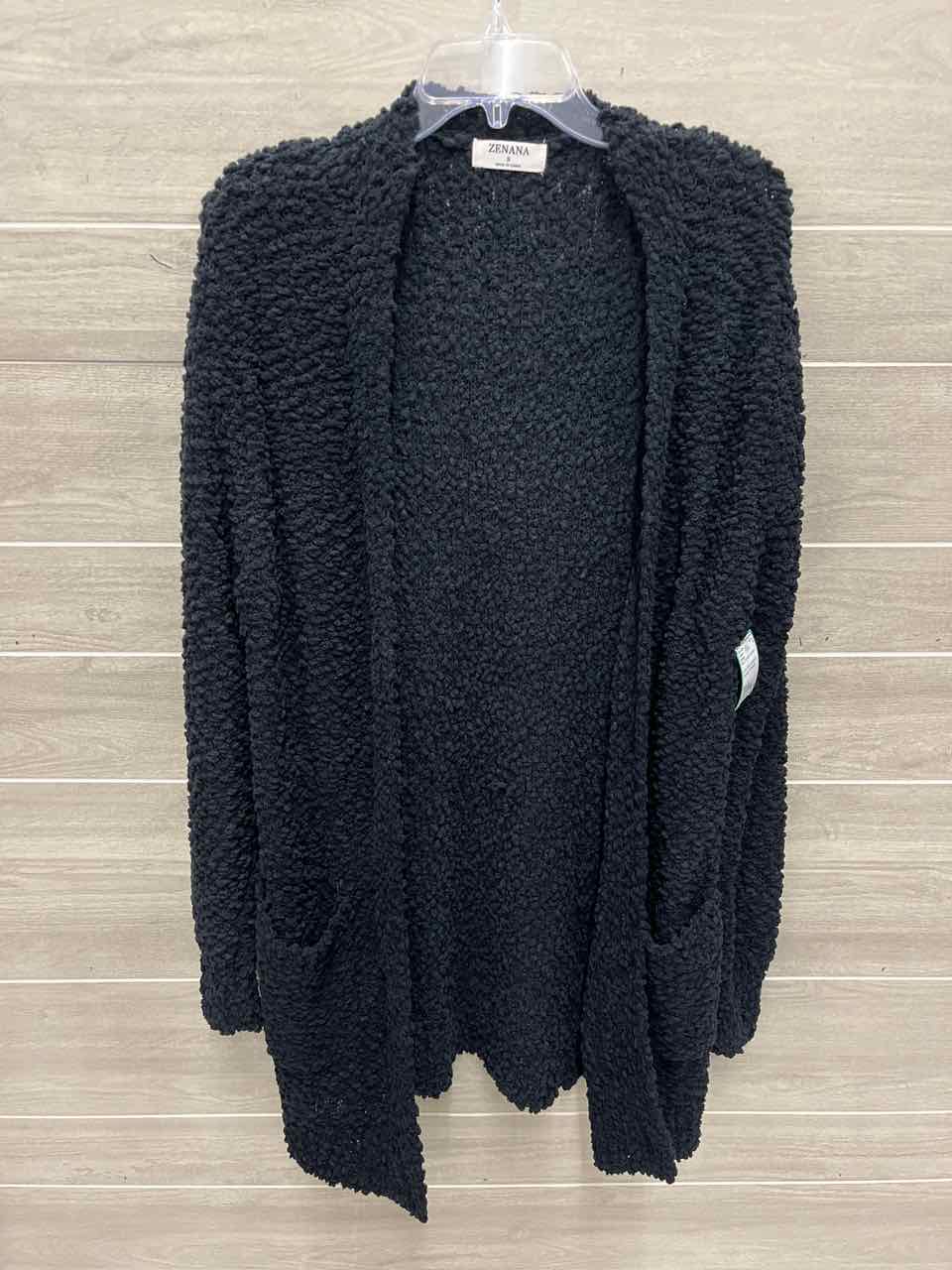 Zenana Size S Black Womens Sweater
