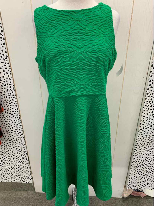 Calvin Klein Green Womens Size 10 Dress