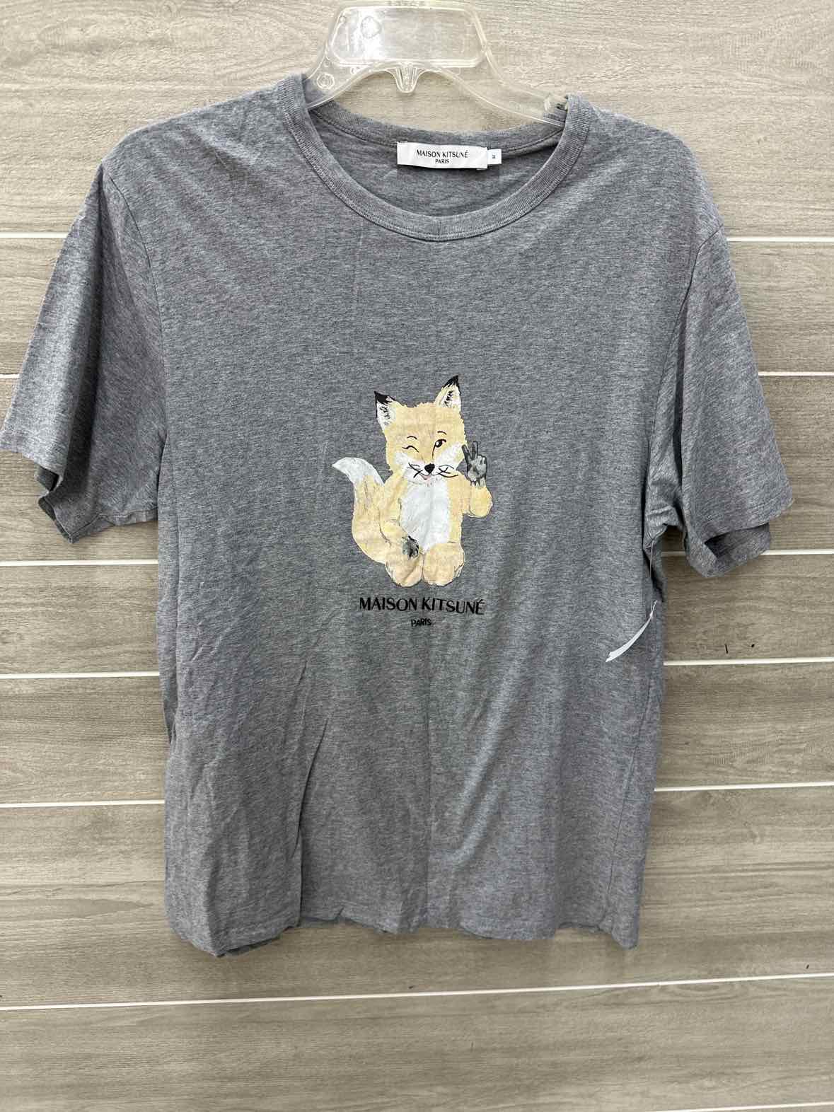 Maison Kitsune Gray Womens Size L Shirt