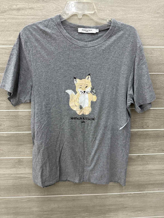 Maison Kitsune Gray Womens Size L Shirt