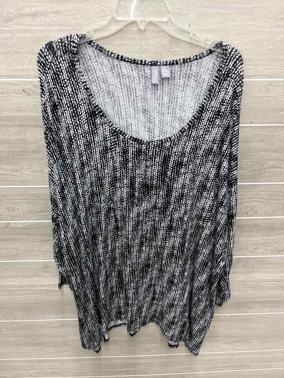 KENAR Size 3X Black Plus Shirt