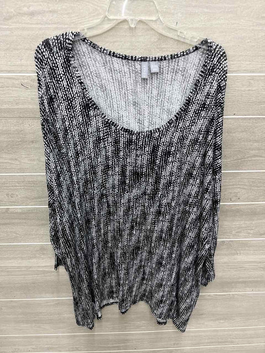 KENAR Size 3X Black Plus Shirt