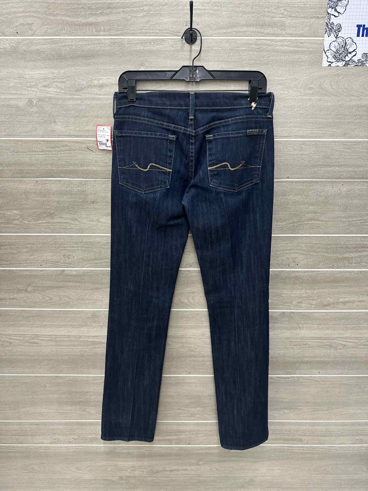 7 For All Mankind Blue Womens Women Size 4 Jeans