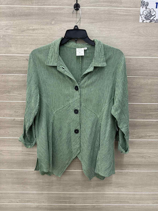 Green Womens Women Size 14/16 Blazer