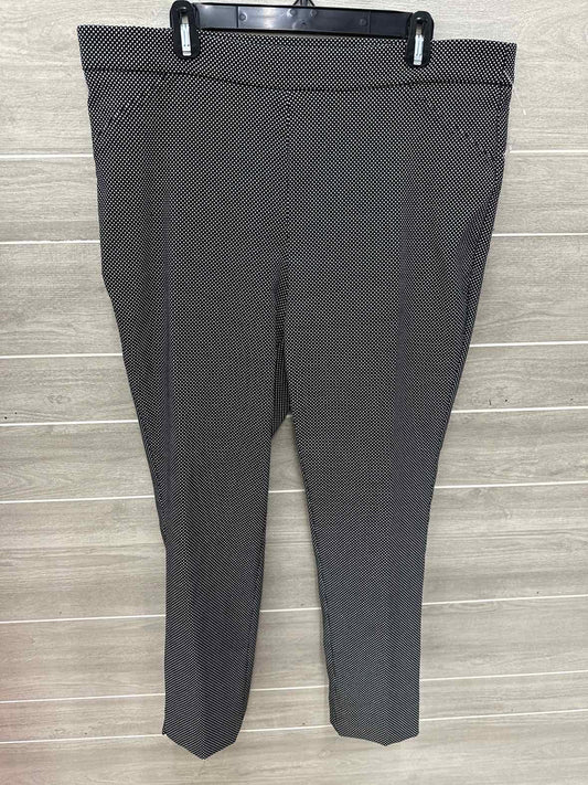 Anne Klein Black Womens Size 14/16 Pants