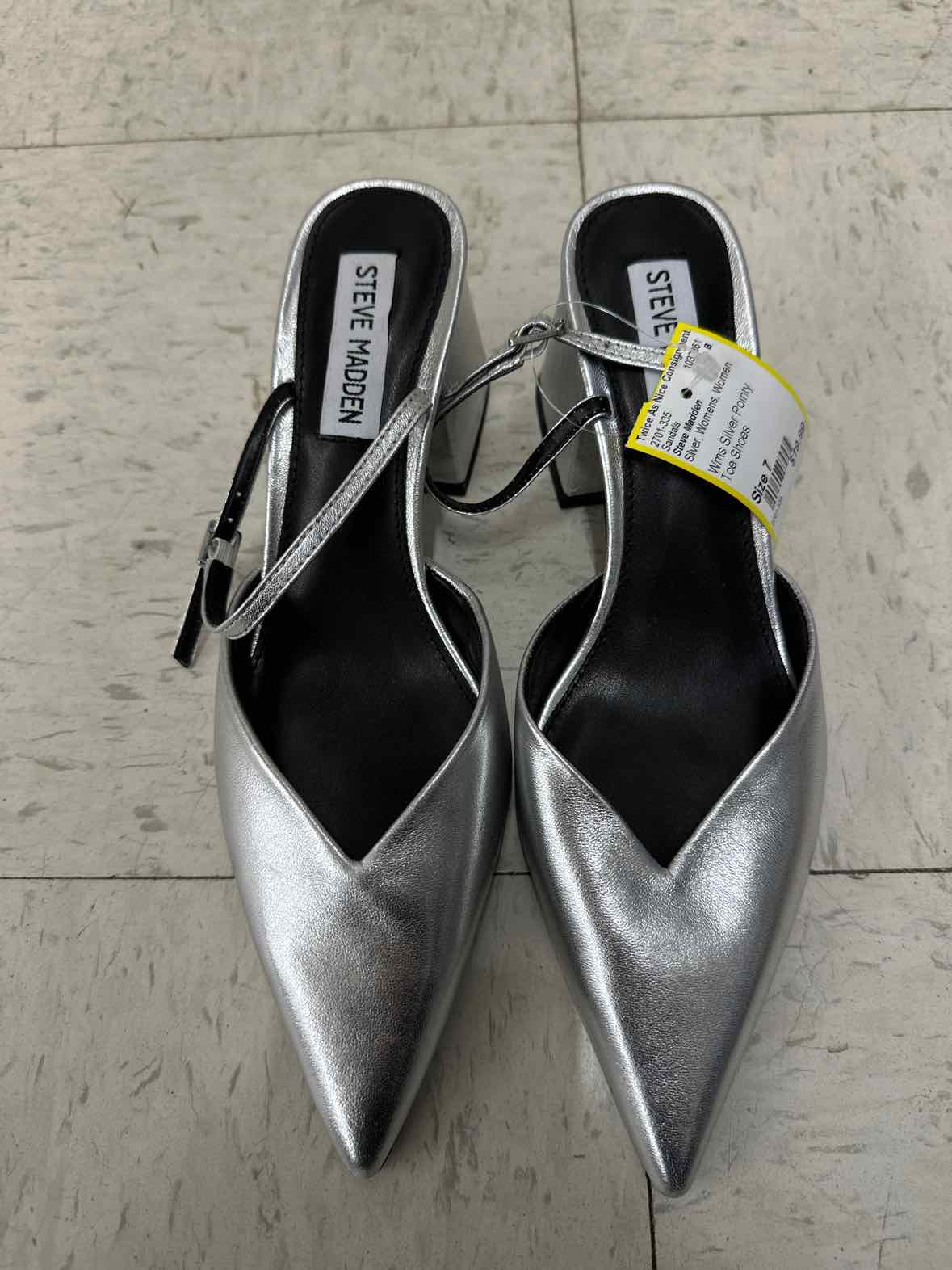 Steve Madden US Shoe Size 7 Silver Womens Sandals