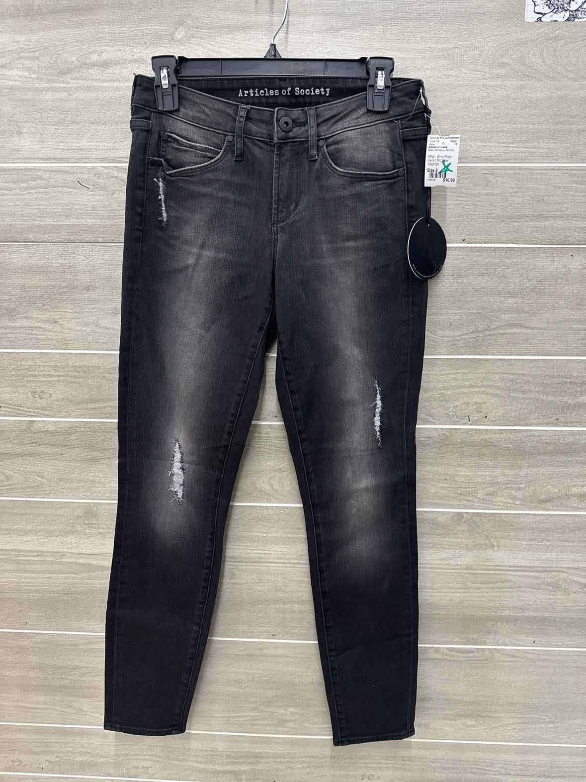 Articles of Society Size 2 Black Womens Jeans