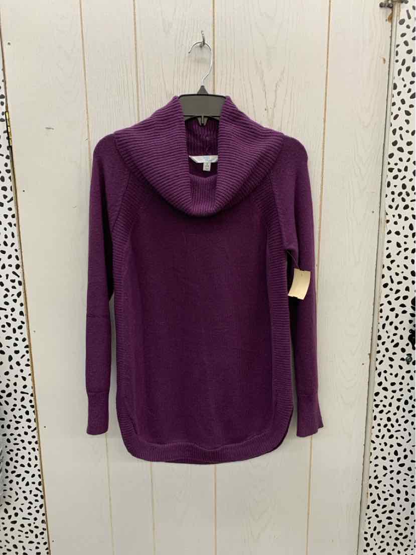 Time & Tru Purple Womens Size Small Sweater