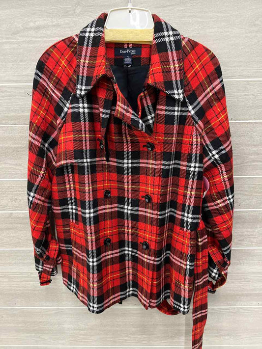 Evan Picone Size L/P Red Womens Jacket (Outdoor)