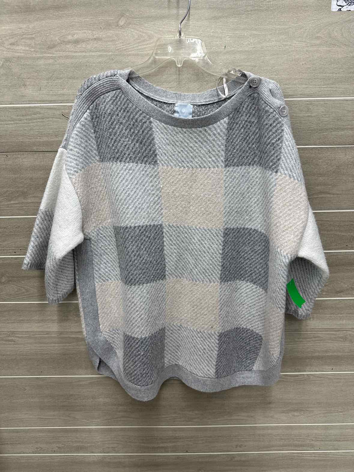 Size 1X Gray Plus Sweater
