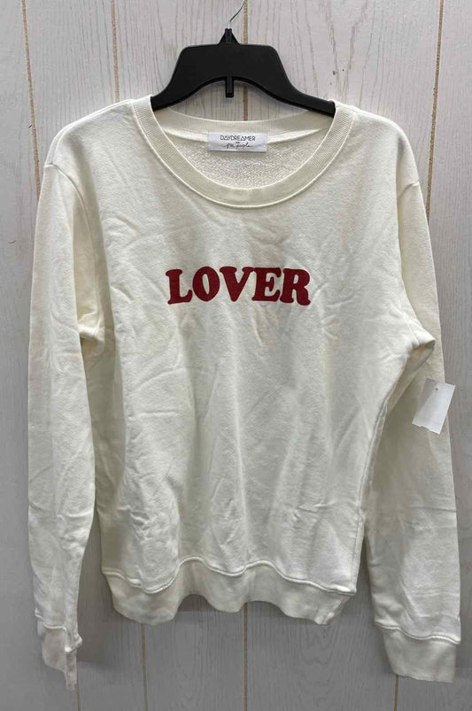 Daydreamer White Womens Size M Sweatshirt