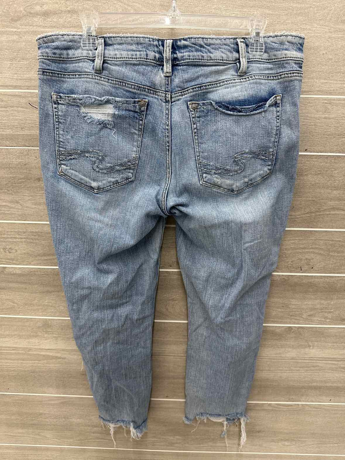 Silver Size 12/14 Blue Womens Jeans