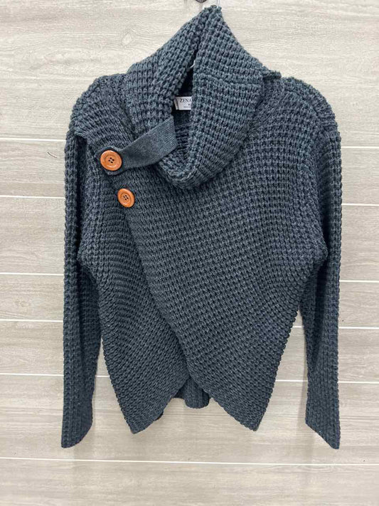 Zenana Size M Gray Womens Sweater