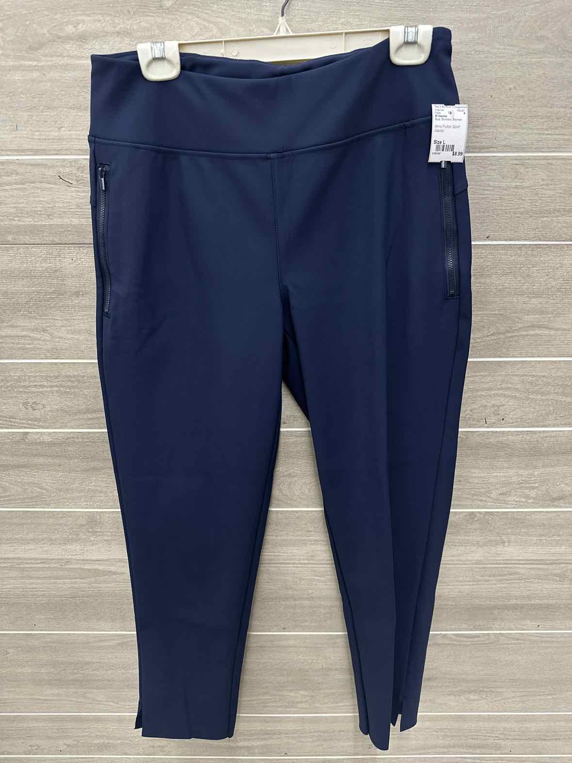 90 Degrees Size L Blue Womens Pants