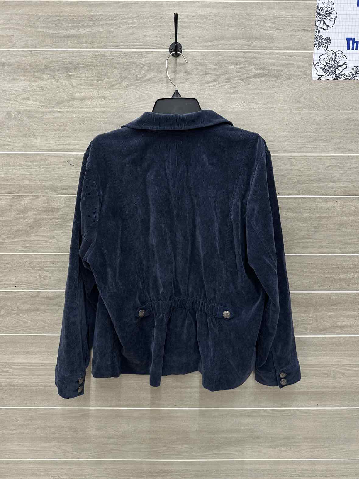 CJ Banks Size 1X Blue Plus Blazer