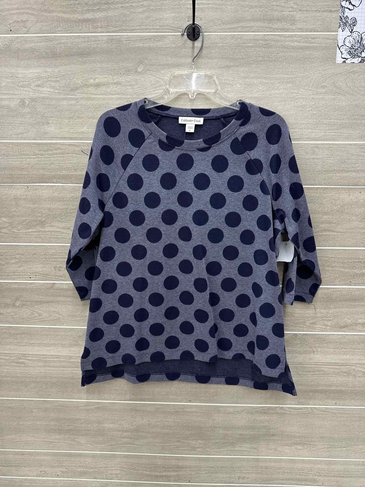 Coldwater Creek Blue Womens Women Size L/P Sweatshirt