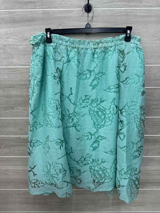 Lane Bryant Size 20 Green Plus Skirt
