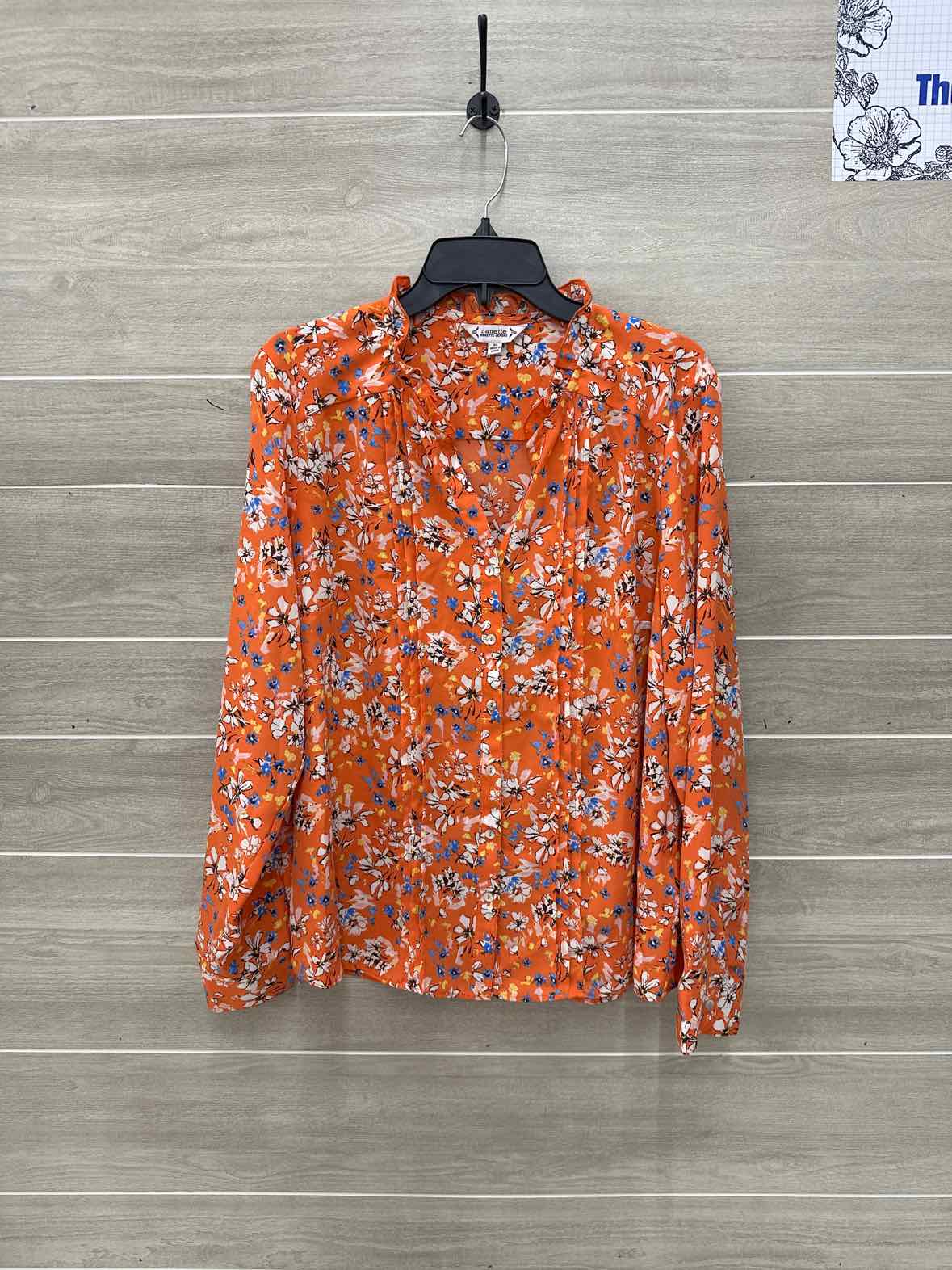 Nanette Lepore Orange Womens Women Size XL Shirt