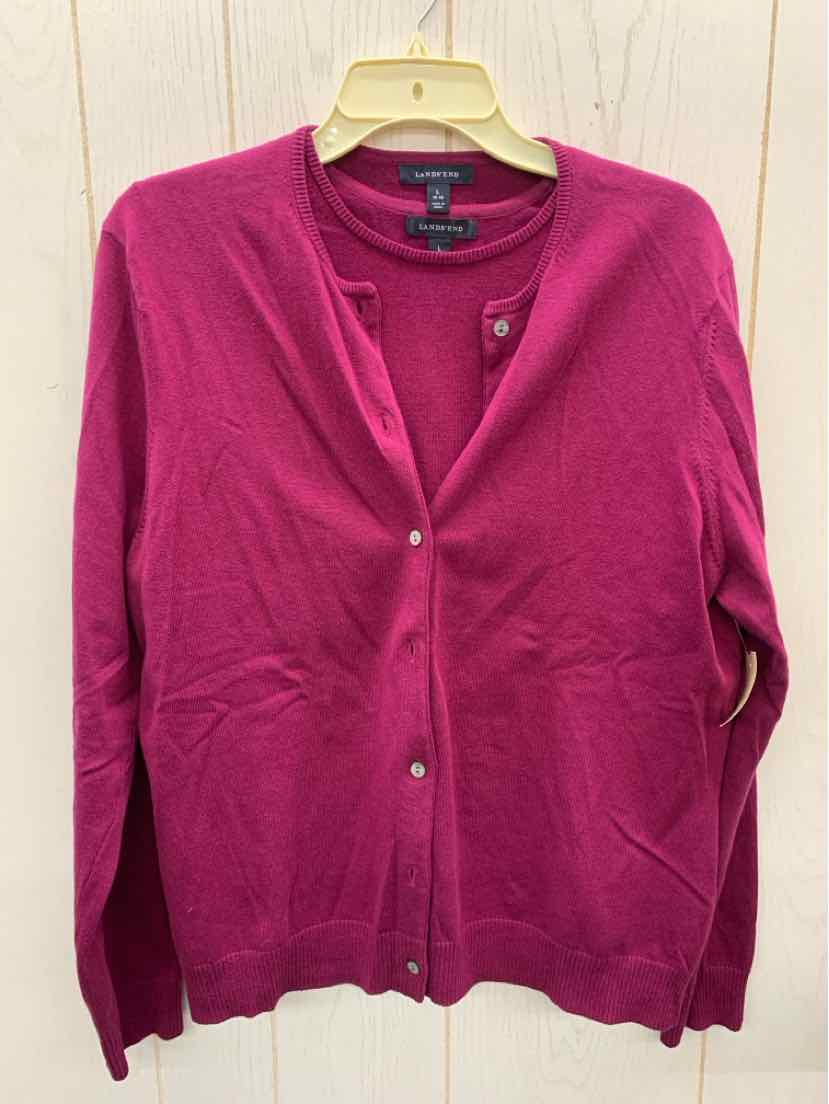 Lands End Purple Womens Size 14/16 Sweater