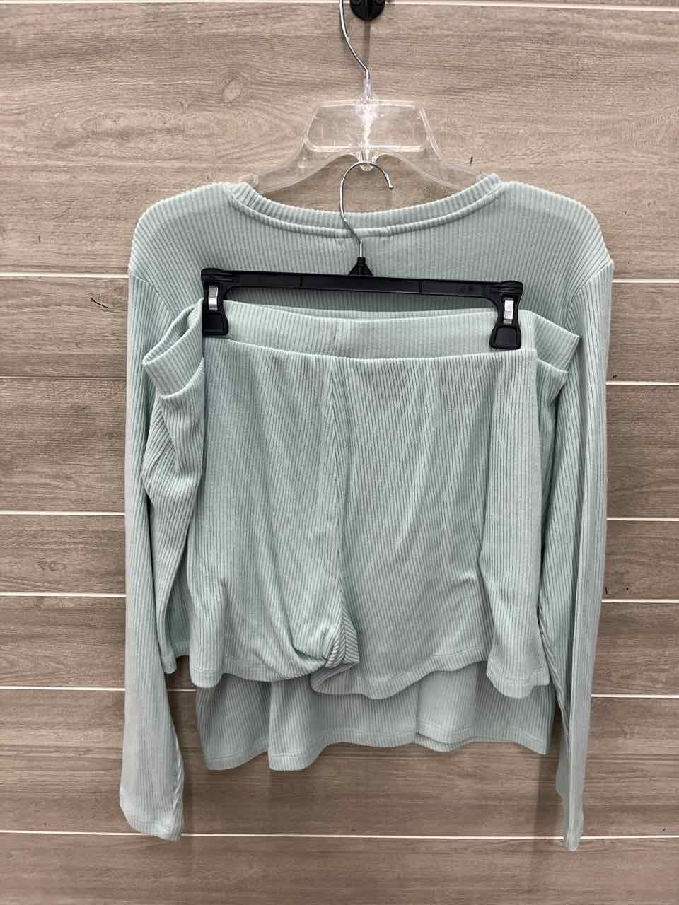 Lands End Size XL Green Womens Short Set