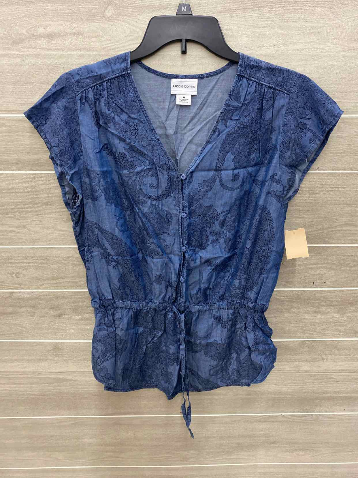 Liz Claiborne Blue Womens Size M Shirt