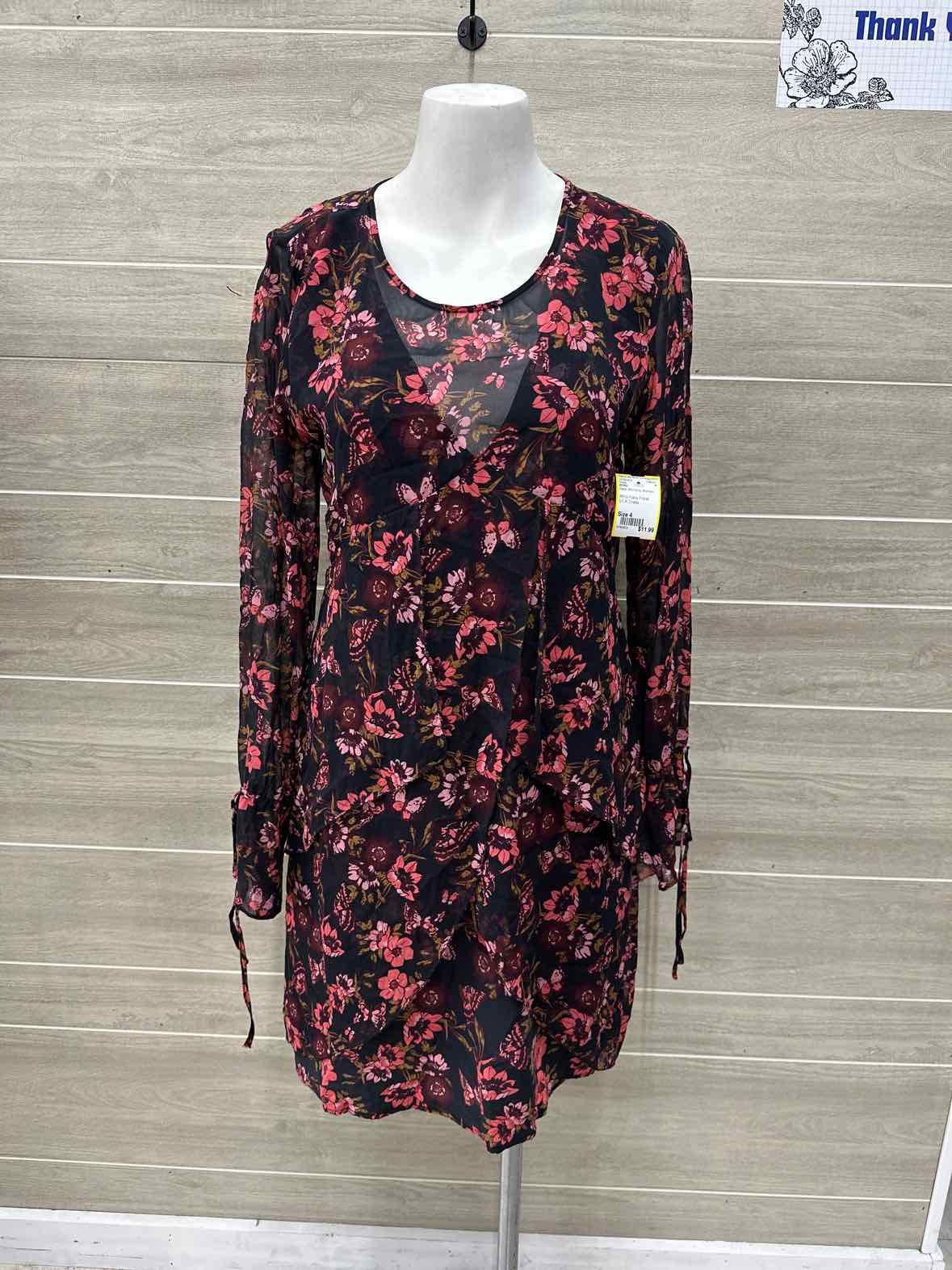 ECRU Size 4 Navy Womens Dress