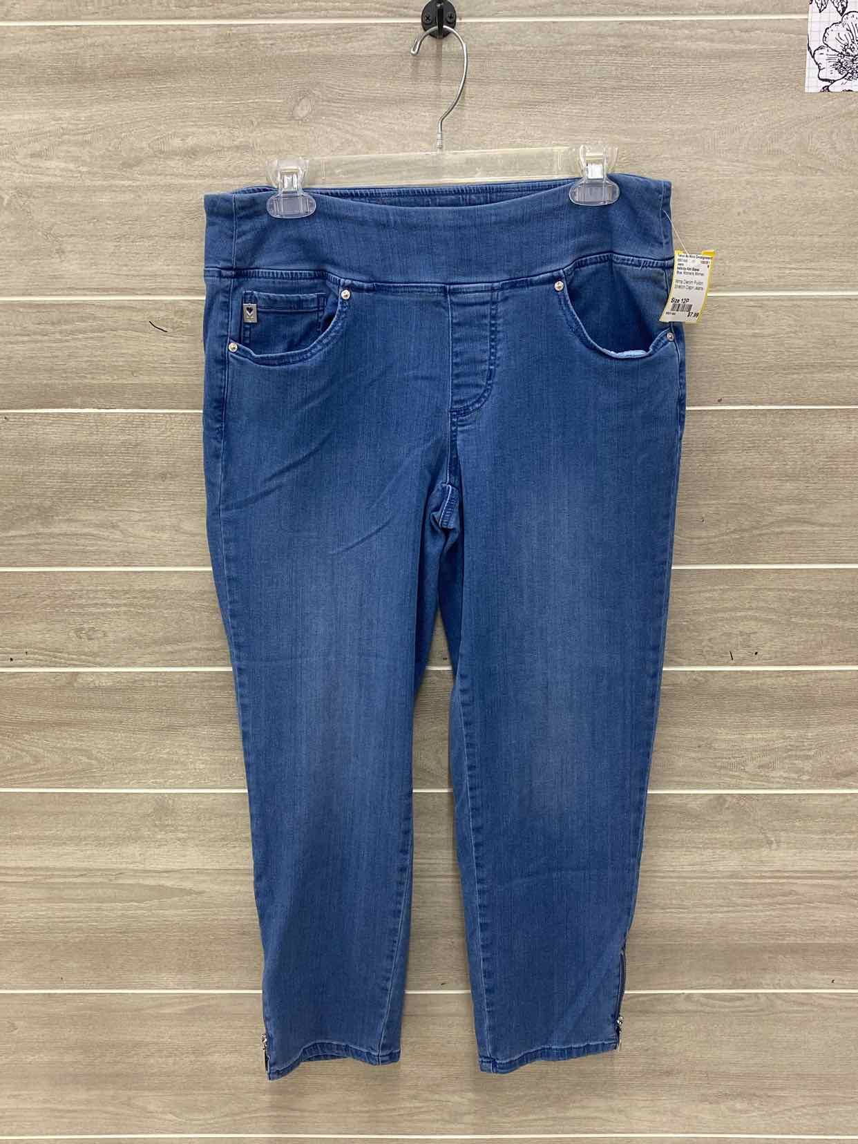 belle by Kim Gravel Blue Womens Women Size 12P Jeans