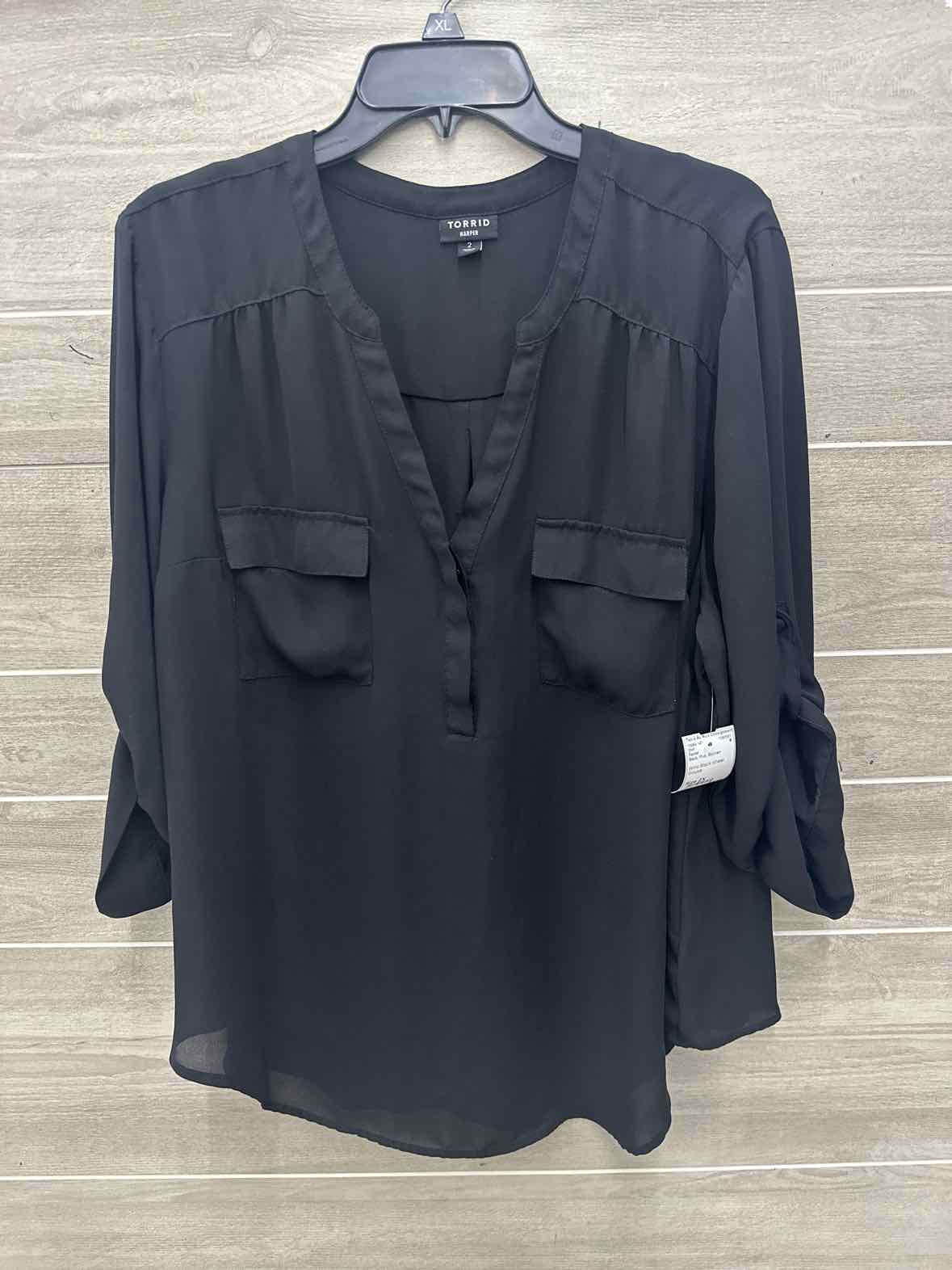 Torrid Size 2X Black Plus Shirt