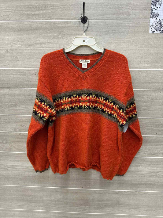 Eddie Bauer Orange Womens Women Size L/P Sweater