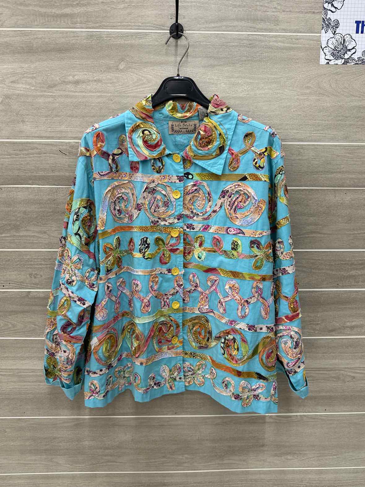 Multi-Color Womens Women Size 2X Blazer