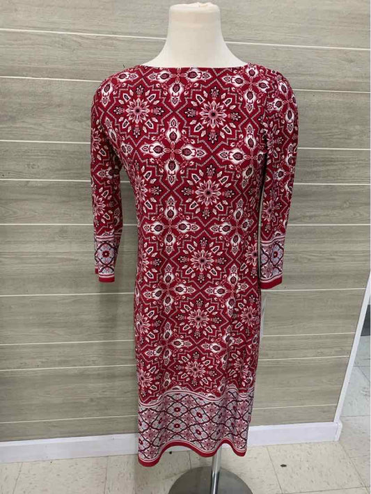 Wisp Red Womens Size 4 Dress