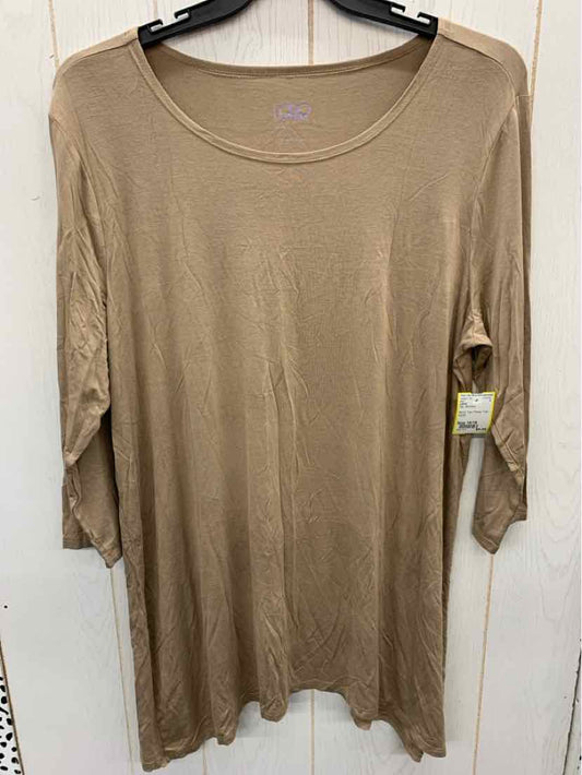 LOGO Tan Womens Size 16/18 Shirt