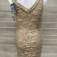 Express Size 10/12 Tan Womens Dress