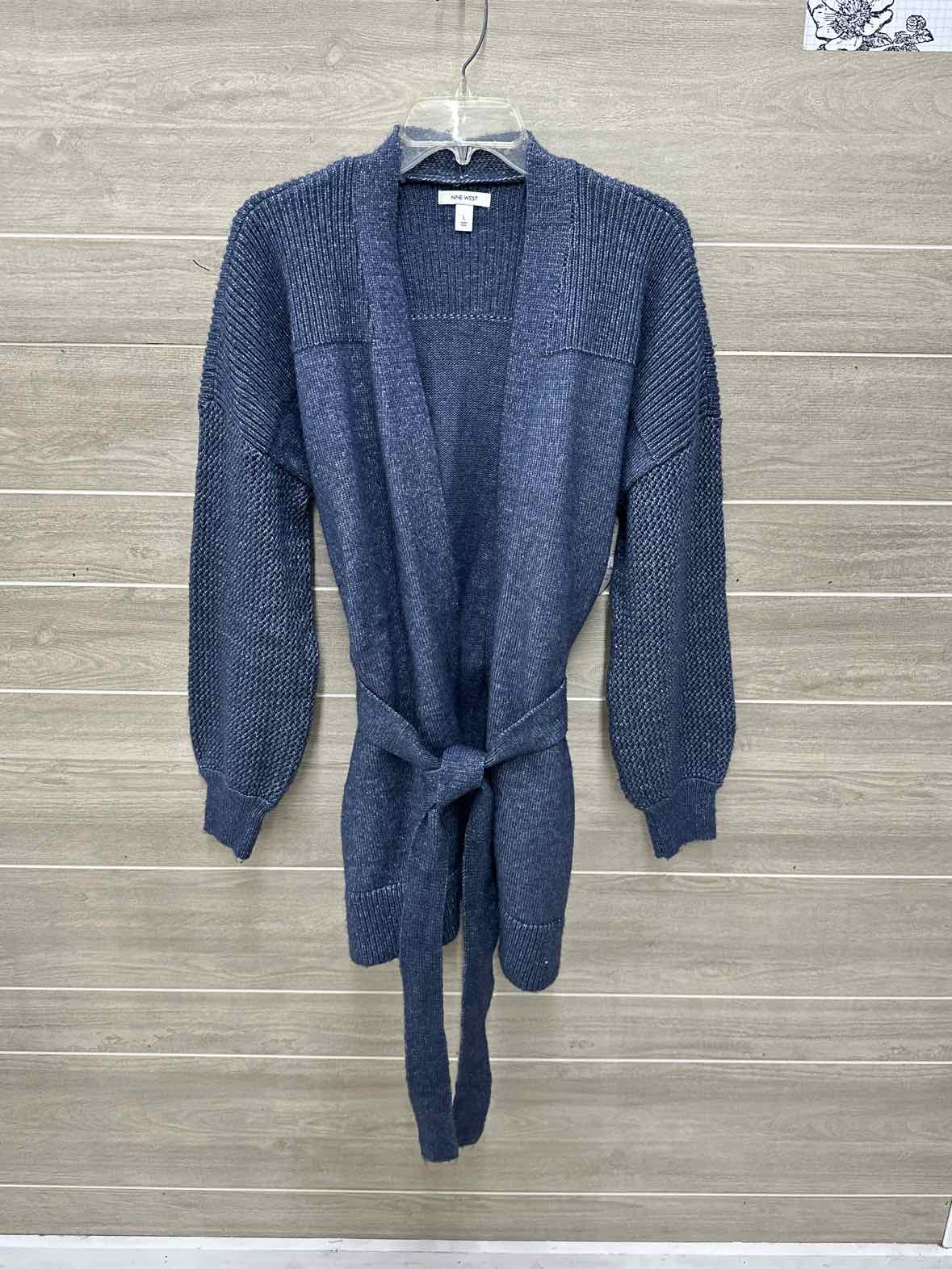 Nine West Size L Blue Womens Sweater