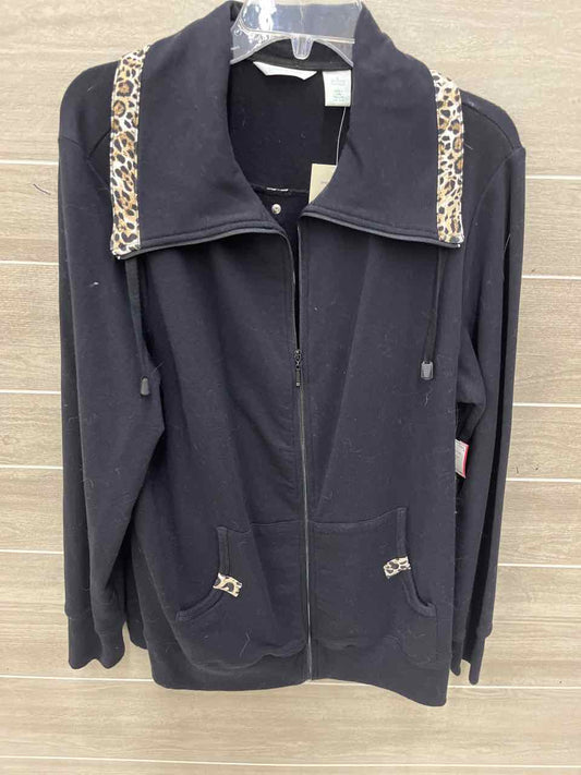 Laura Ashley Black Womens Women Size 12/14 Blazer