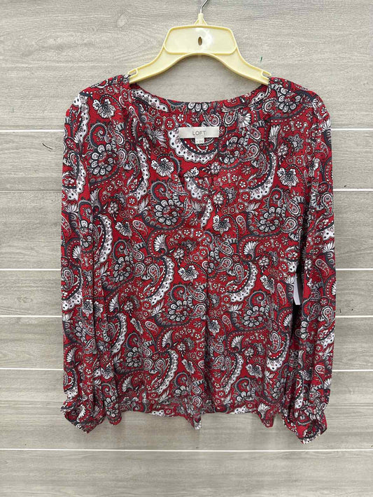 LOFT Size M Red Womens Shirt