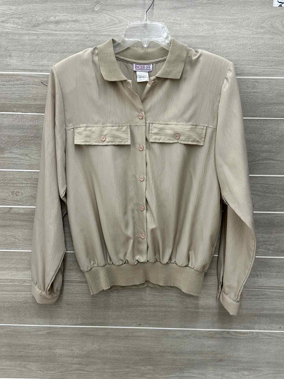 Tan Womens Women Size L Shirt